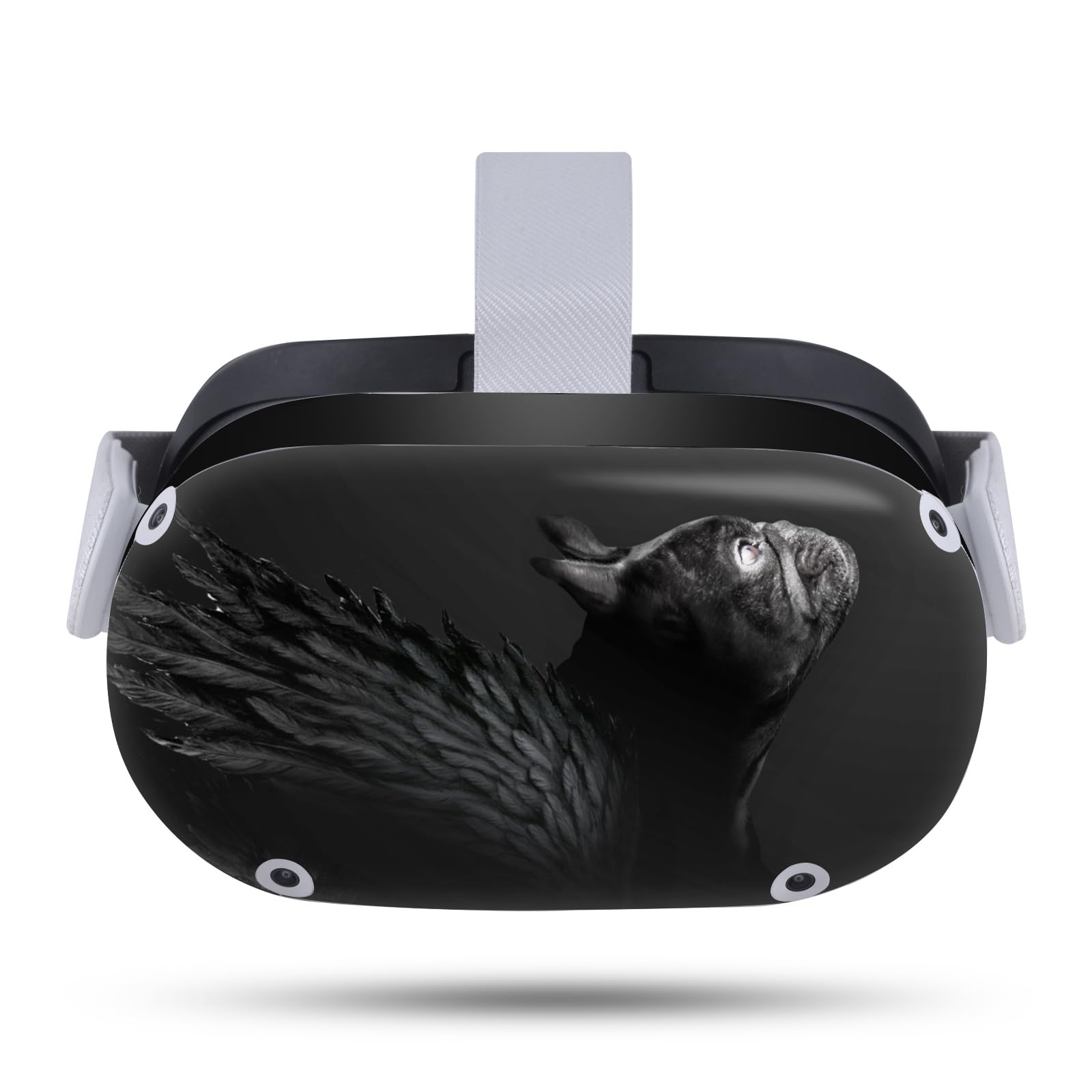 Head Case Designs Officially Licensed Klaudia Senator Angel French Bulldog Vinyl Sticker Skin Decal Cover Compatible with Meta Quest 2