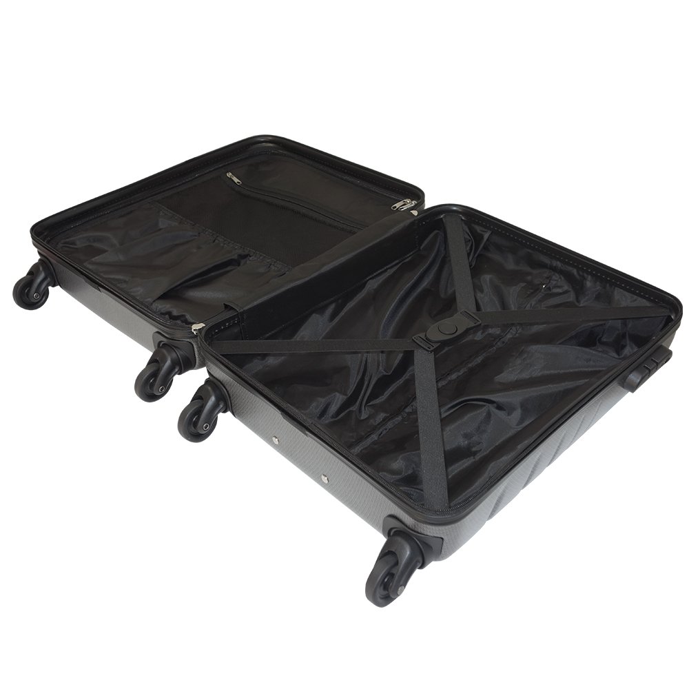 Toronto Carry on Suitcase Hand Luggage with 4 Spinner Wheels 55x40x20