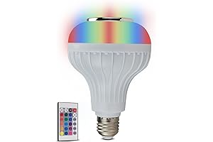 SKYLAR LED Color Changing Light Bulb with Bluetooth Speaker