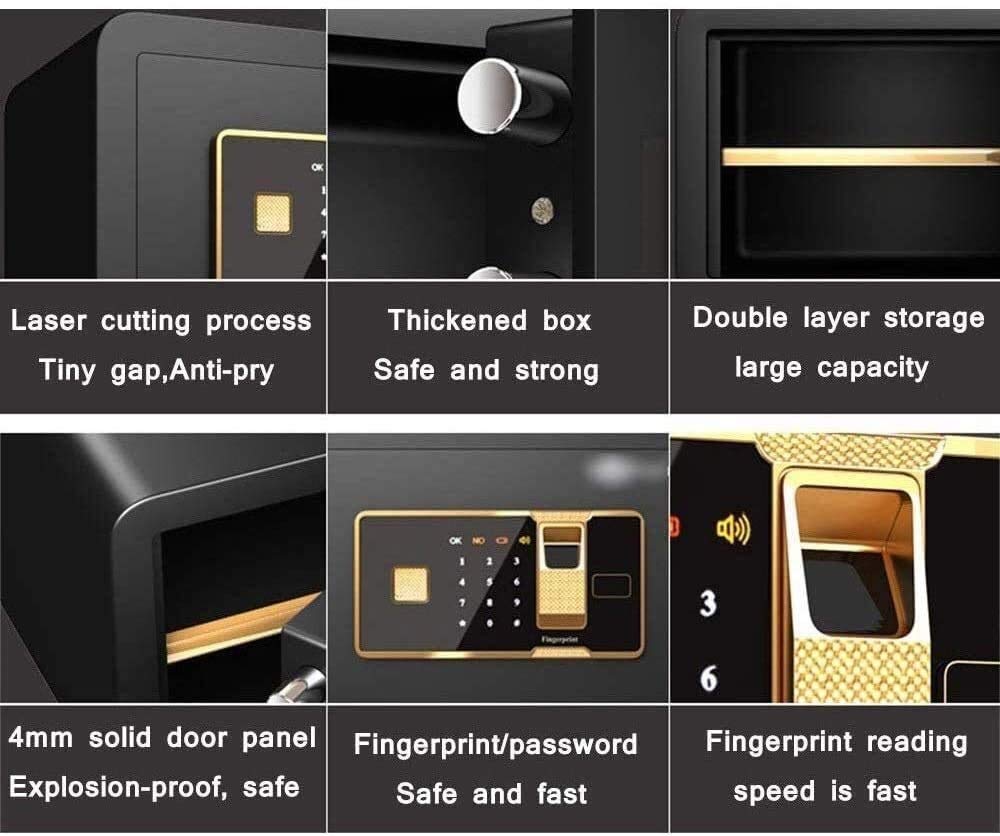 RLKHXBS Piccole Cassette di Sicurezza per la casa di Sicurezza Personale cabine cabine per cabine cabinetti urlati di Sicurezza Digitale