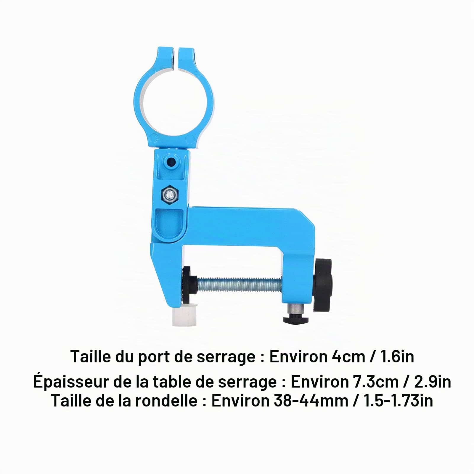 Support de perceuse électrique, pince de meuleuse rotative facile à installer avec écrou à vis pour garage d'atelier