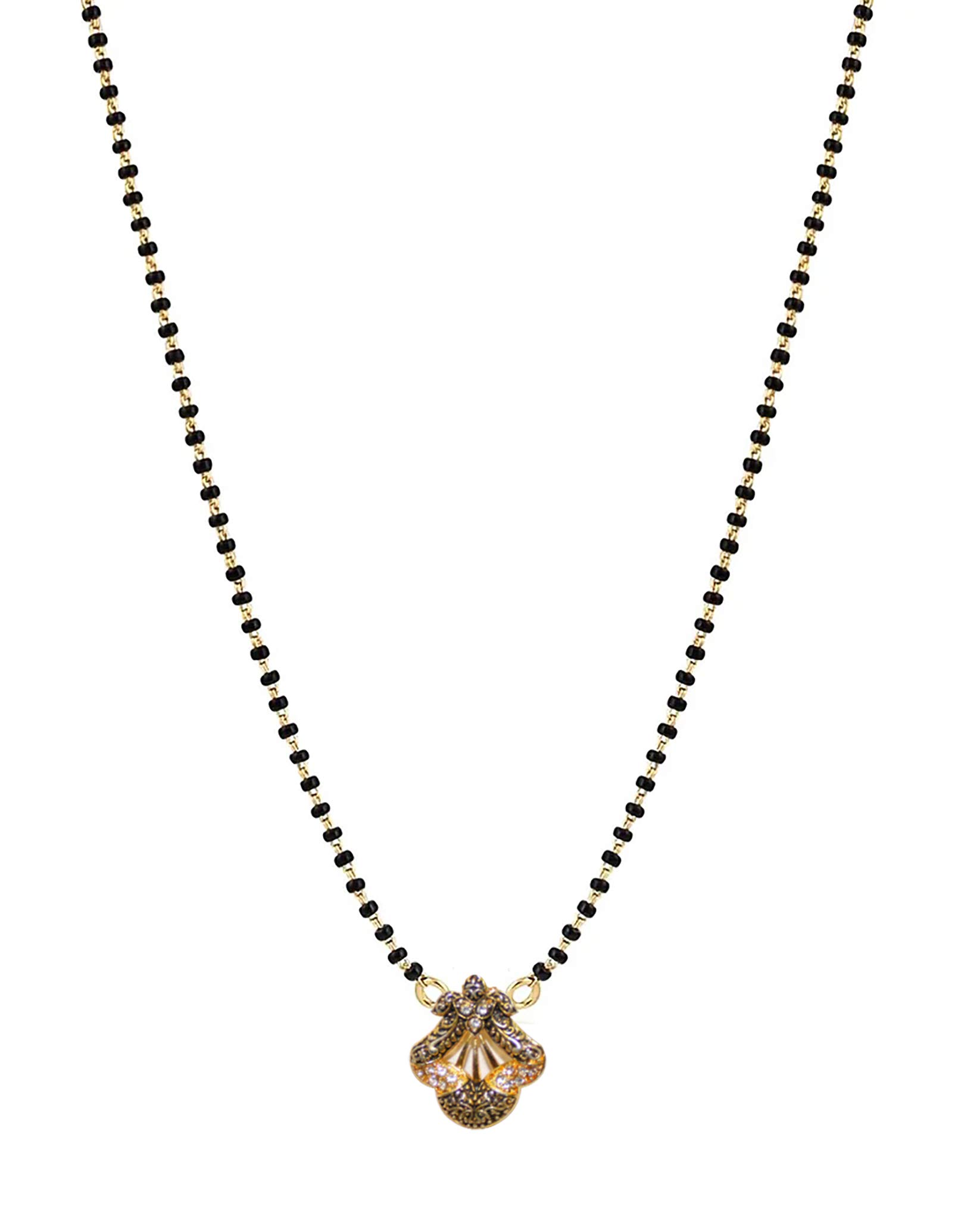 TGK Gold Plated Mangalsutra Pendant with Chain for Women (Style_1) (B08L3VYDLY) Amazon Price History, Amazon Price Tracker