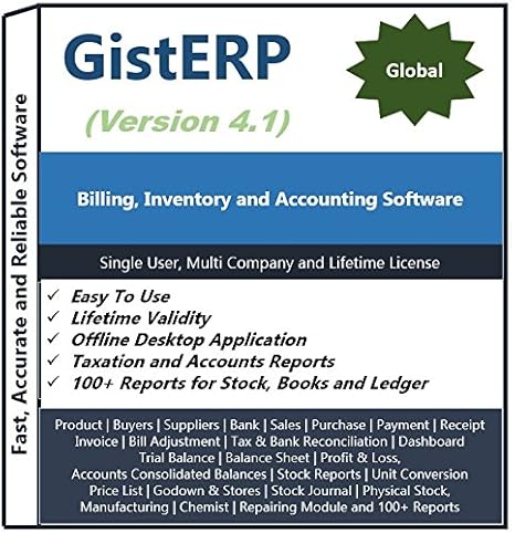 GistERP Accounting, Inventory and Billing Software (Basic) – By Gist Computer Technology
