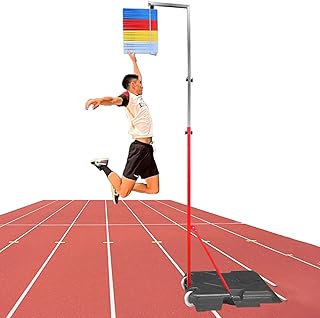4.2-12.4ft Jump Height Measuring Device, Adjustable Vertical Jump Tester Volleyball Training Vertical Challenger, Jump Power Meter with ABS Plastic, Physical Coordination Tester