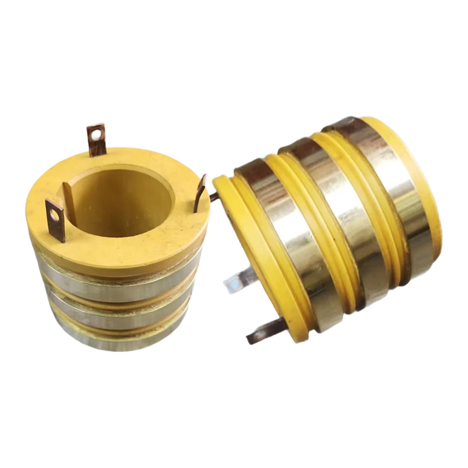 Anillo colector conductor, 3 circuitos, para motores de elevación | deflector de polvo; anillo de cobre; portacarbones; escobilla de carbón(YZR132 Curved claw slip ring inner hole 55)