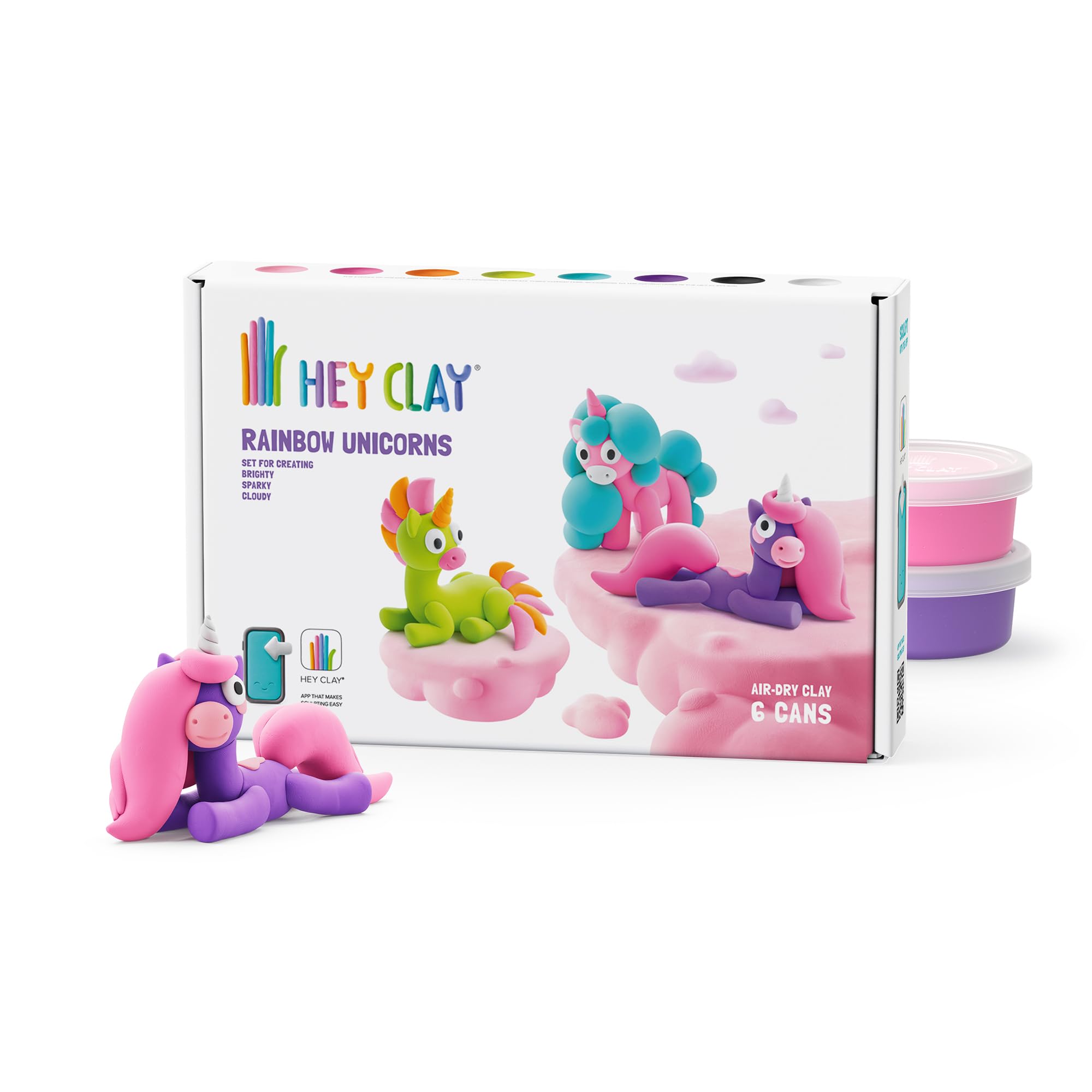 Tomy Hey Clay Unicorns 6 Can Set