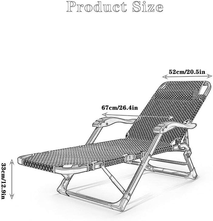 Generic Garden Furniture Sets, Recliner Lawn Chairs Folding Camping Garden Chairs Folding Gravity Deck Chair Recliner Reclining Waterproof Chaise Loungers Metal for Outdoor Office beauti