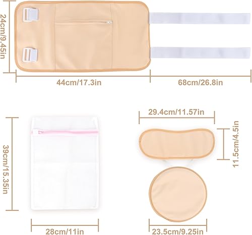 Miniatura 2 de Paquete de aceite de ricino para cintura, cuello y senos, envoltura de aceite de ricino orgánico reutilizable para desintoxicación del hígado con