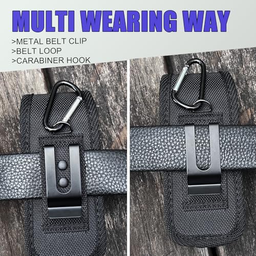 Multitool Sheath, EDC Belt Pouch Organizer for Men,Tool Sheath Compatible with Leatherman Folding Tool, Small Belt Tool Holster Holder with Clip and Loop,Magnetic Closure - Thumbnail 4