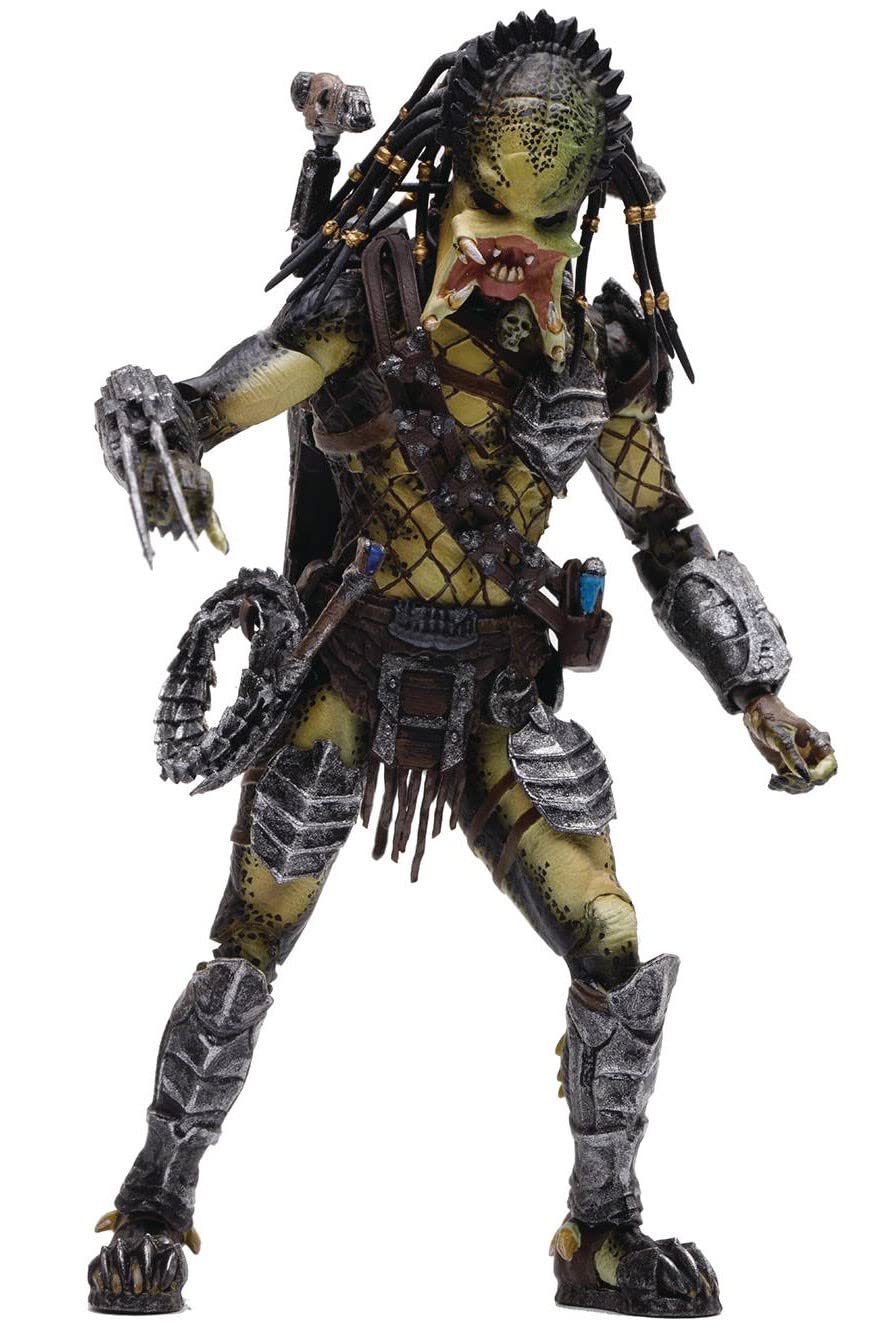 Hiya Toys Alien vs. Predator 2: Unmasked Wolf Predator 1:18 Scale Action Figure, Multicolor
