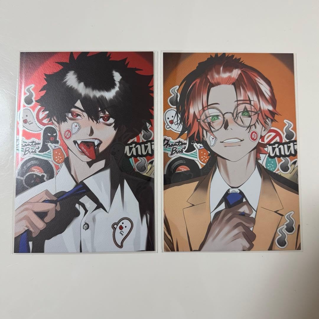 ファントムバスターズ ポストカード 特典 宍喰野虎落 是岸遊人 2枚セット