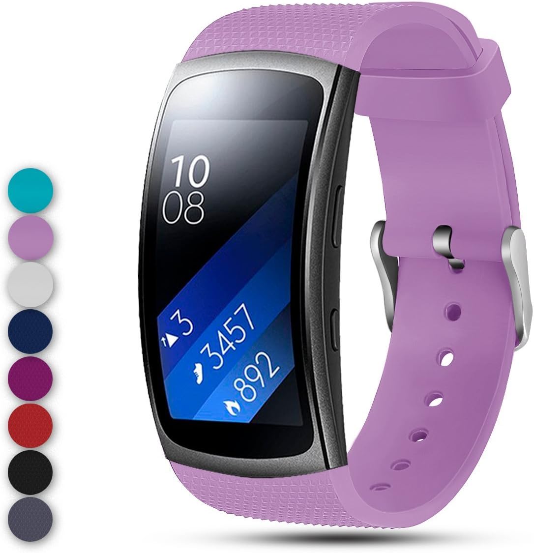 Ysang for Samsung Gear Fit2 PRO / Fit2 SM-R360 Replacement Watch Band Strap, Soft Silicone Wristband Straps Sport Band Bracelet for Samsung Gear Fit2 Pro and Fit 2 SM-R360 Smartwatch