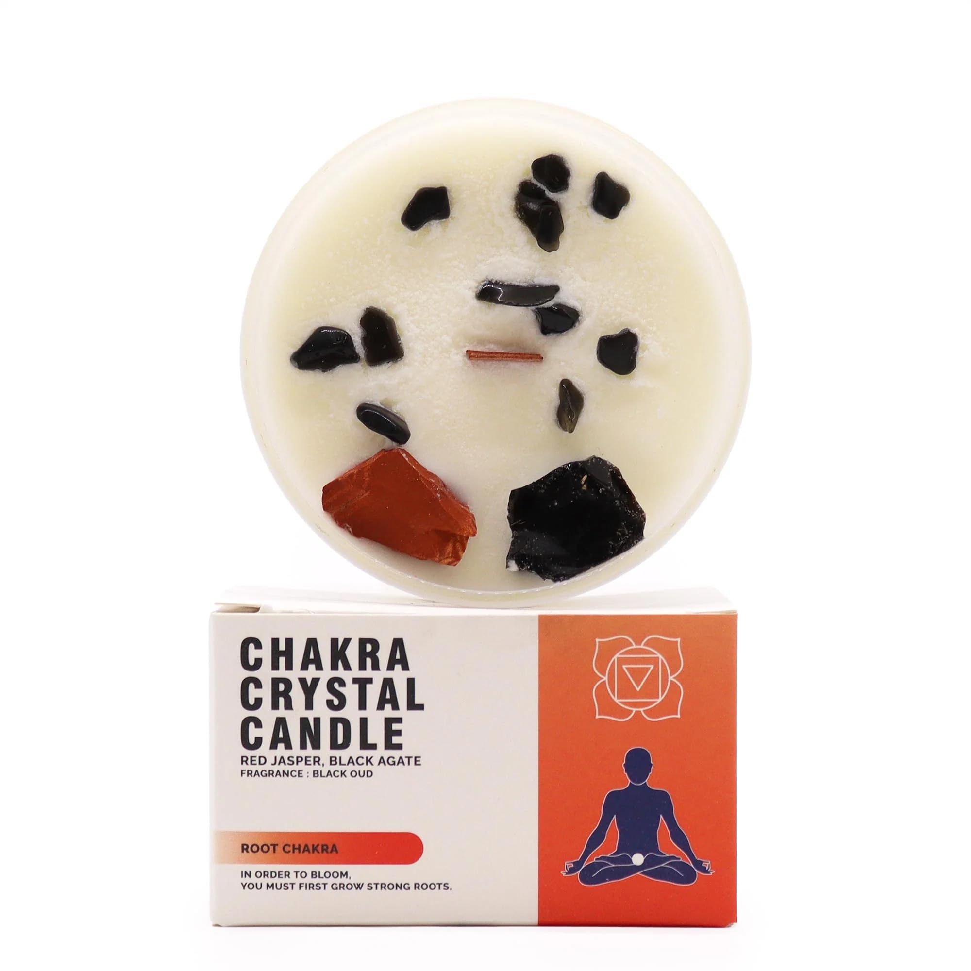 Chakra Crystal Candles Root Chakra Crystal Candles