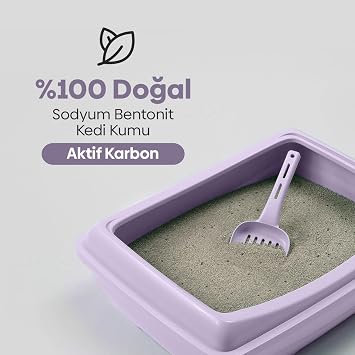 Sandy Aktif Karbonlu Topaklanan Kedi Kumu 10kg