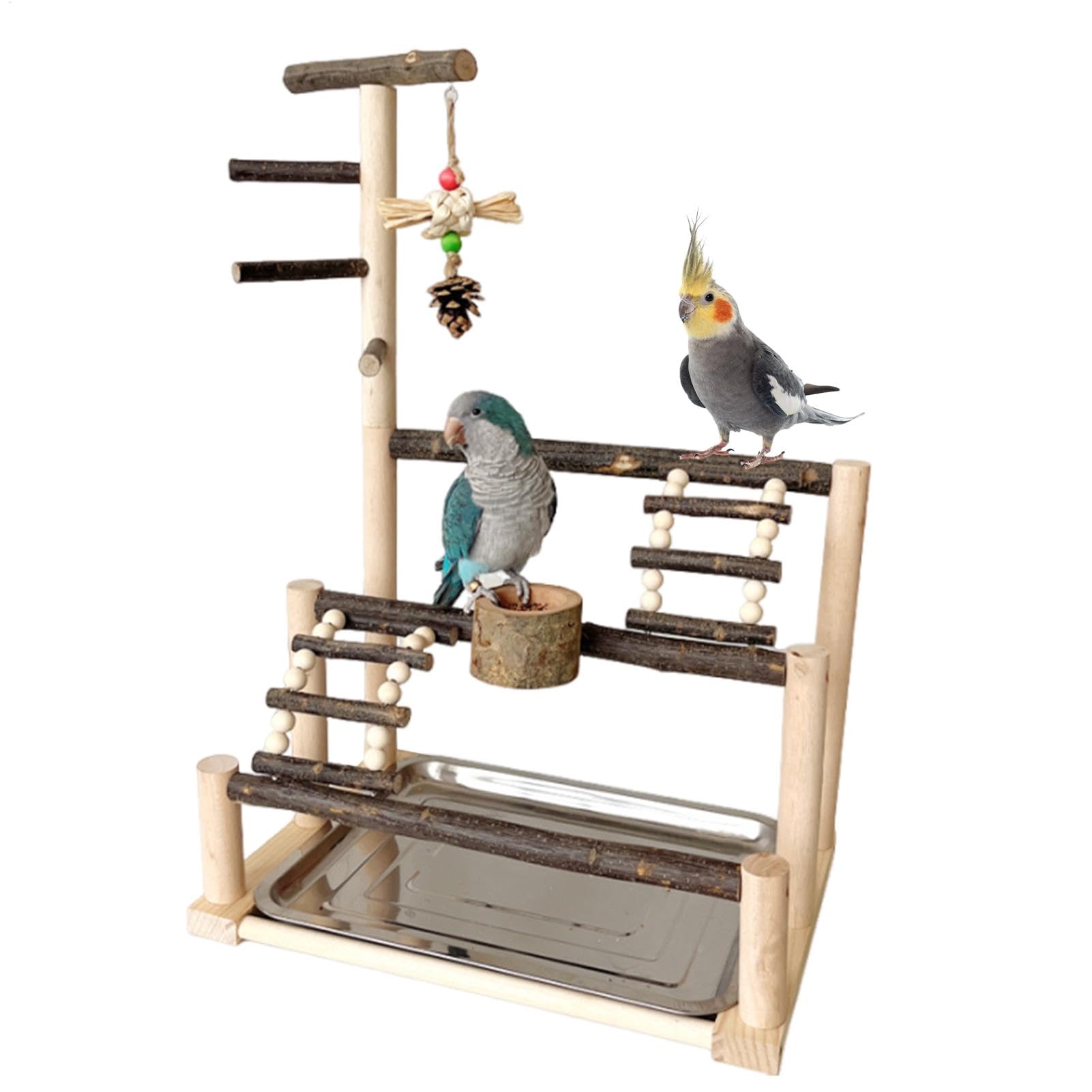 Supporto per uccelli per pappagalli, giochi interattivo per pappagalli | persico divertente e coinvolgente, supporto per esercizi per pappagalli per uccelli attivi, 40 x 27 x 59 cm