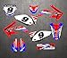 junhuo Kit adesivi per decalcomanie grafiche per moto per Honda CRF450 CRF450R 2005 2006 2007 2008 per Honda 450R CRF (Color : MULTI)