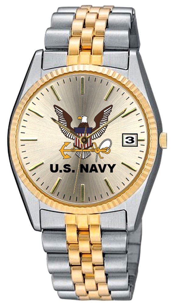 Aqua Force Navy Emerge Watch with 38mm Gold Face