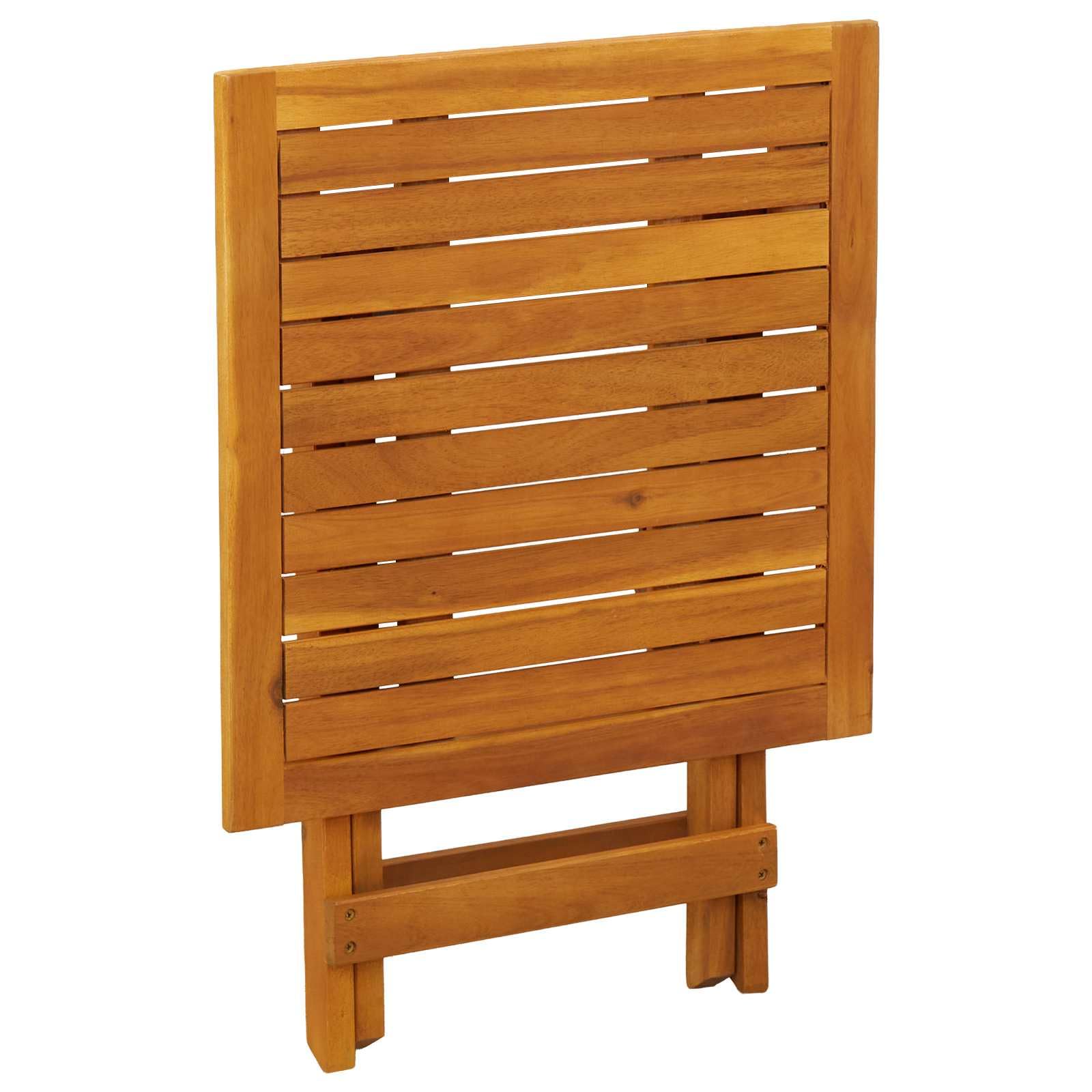 Set 2 Lettini Prendisole in Legno di Acacia con Tavolino | Arredo relax per giardino, piscina e patio con schienale regolabile a 5 posizioni e poggiapiedi integrato.