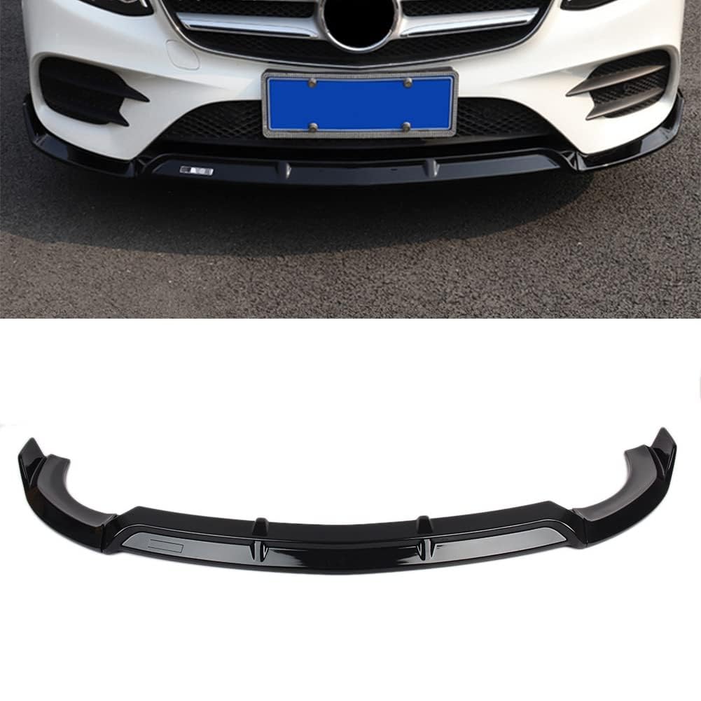 Auto Frontlippe Frontspoiler für Mercedes Benz W213 E-Class 2016-2019, Auto Frontspoilerlippe Splitter Frontschürze Lip Splitter Diffusor-Spoiler Body Kits