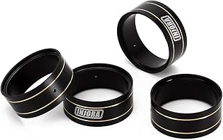 INJORA Brass Internal Beadlock Ring Black Coating Brass Ring Fit 1.0