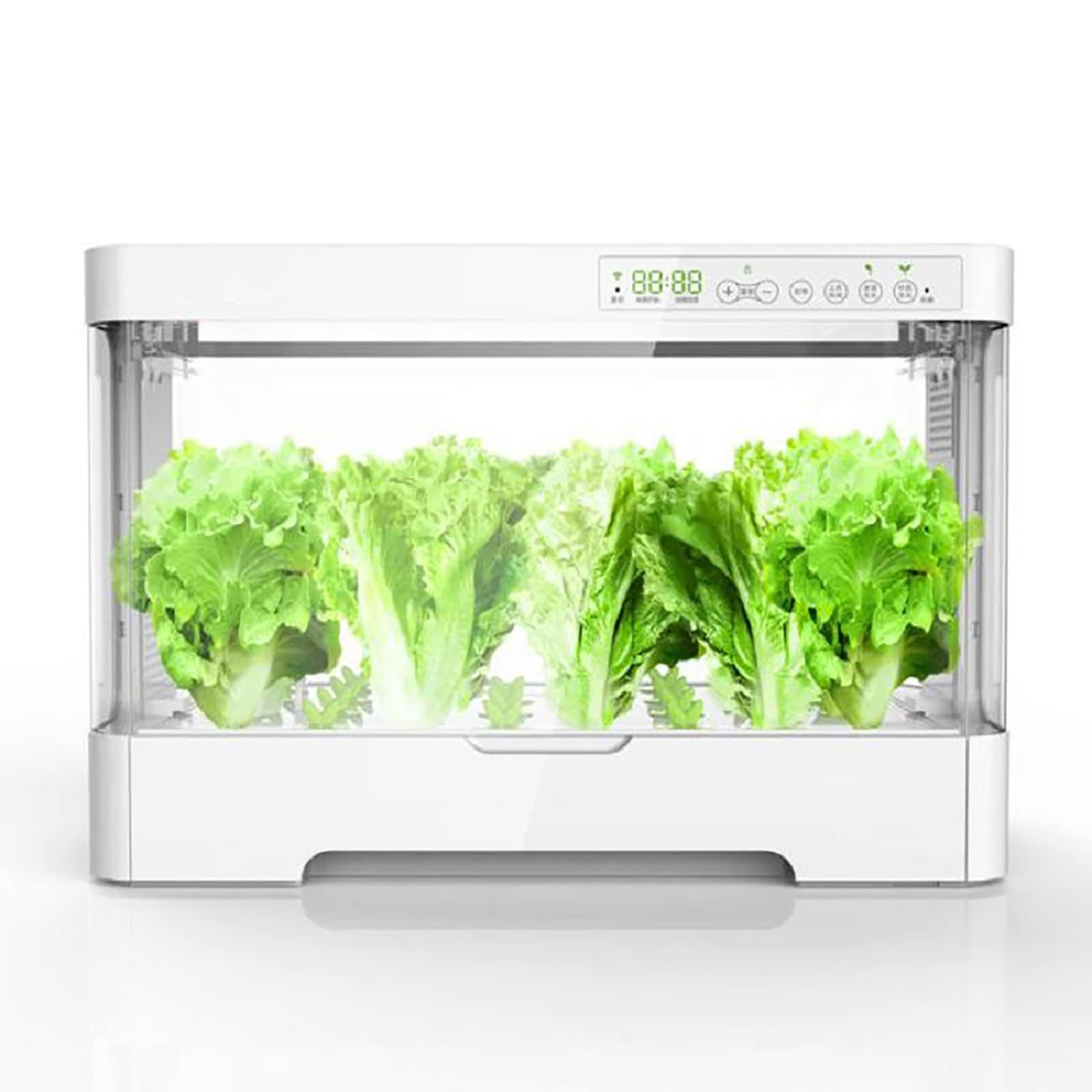 Sistema de cultivo hidropónico automático, maceta pequeña de cultivo sin suelo, con luz LED de crecimiento y control inteligente de temperatura, kit de germinación de plantas, para cocina casera, do