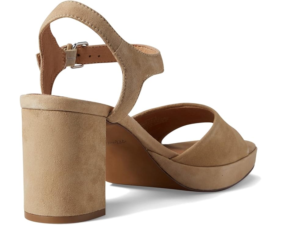 Madewell Daphne Platform Heel - Suede - Back View