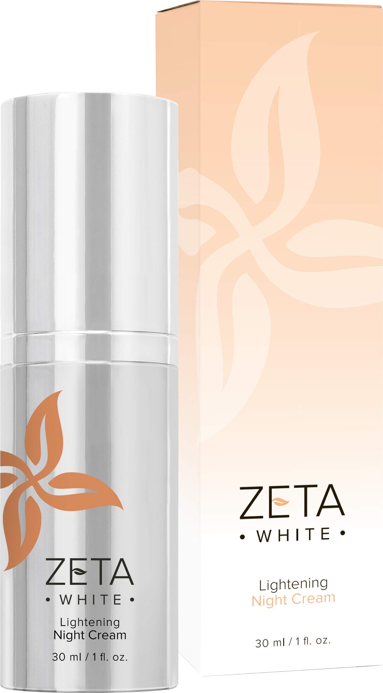 Zeta White: Skin Lightening Night Cream - Vegan Skin Care Formula with, Vitamin C, Allantoin and Evening Primrose Oil - 30 ml - For All Skin Types - No Harsh Chemicals, Alcohols, Parabens or Sulphates