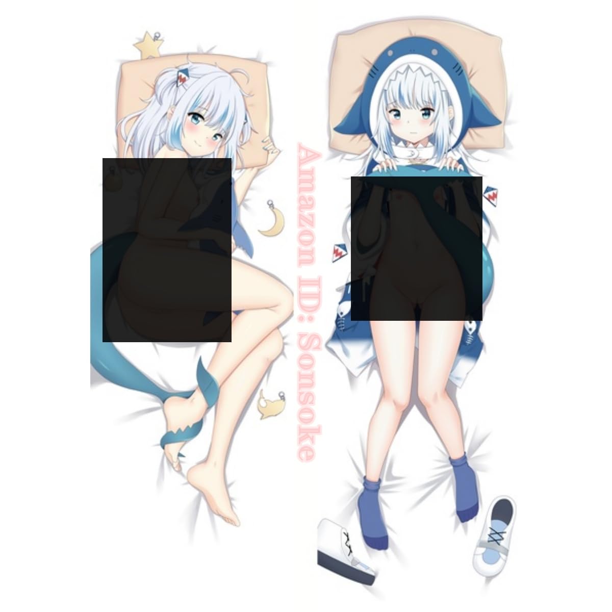 Gura's playful dakimakura