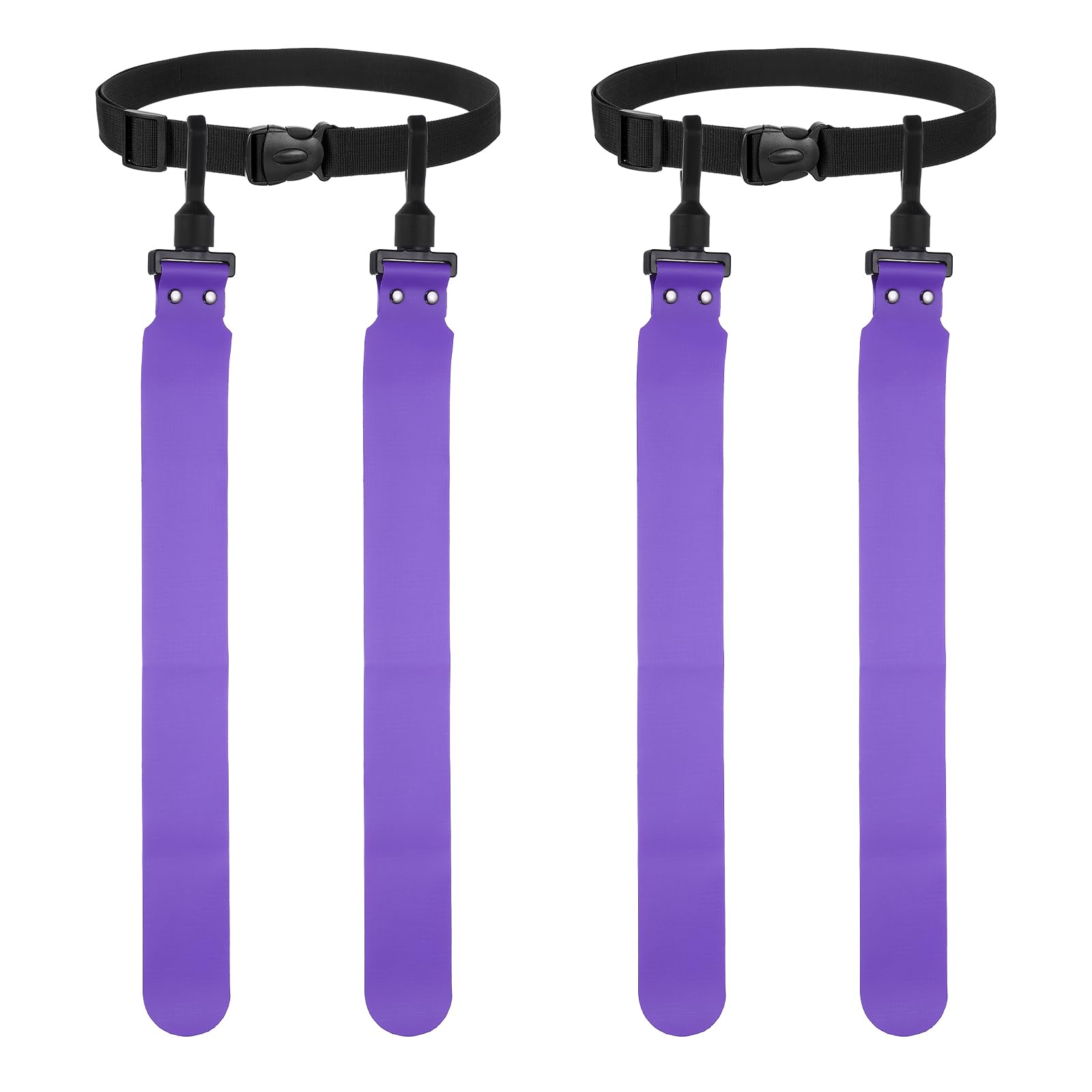 YELARXI Flag Football, Adjustable Flag Football Belts with 1 Belt and 2 Flags Easy Tear Away 2Pcs & Purple - Fitting For(Youth/Adults Players Training Equipment/Competition) — image 1