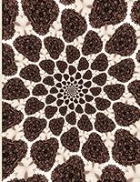 Fractal Photo Art Notebook: Coffee Beans 1: A fractal image notebook made from a photo of roasted coffee beans and filled with college ruled paper. 173116484X Book Cover