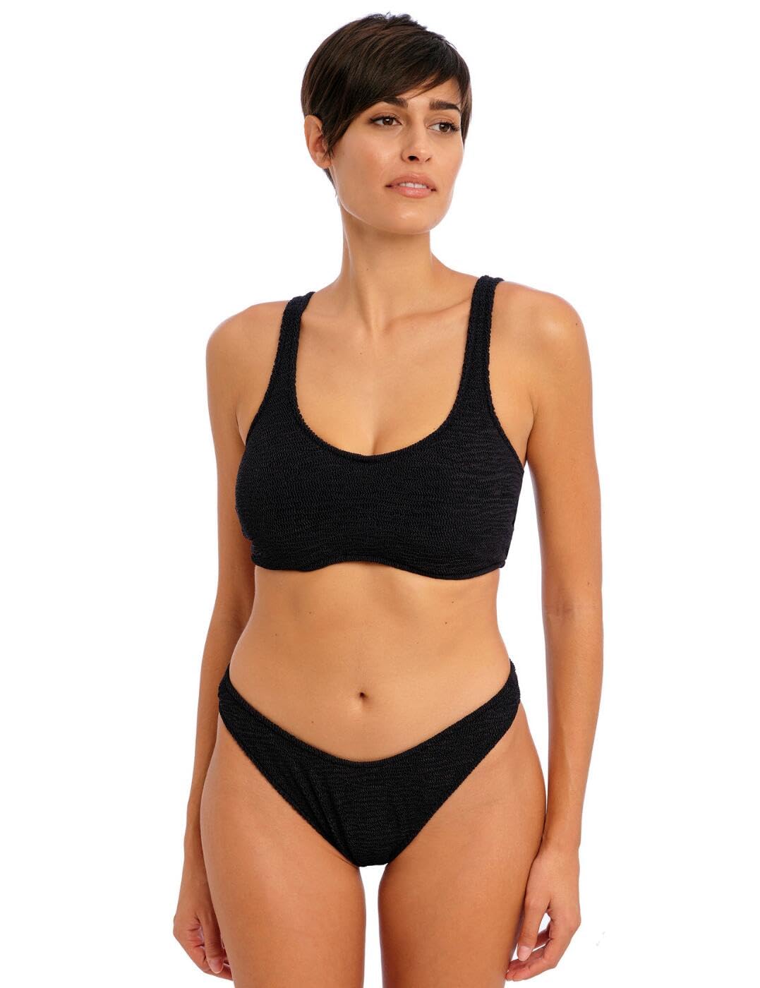 Freya Ibiza Waves Underwire Bralette Bikini Top Parte Superiore, Nero, 5D Donna