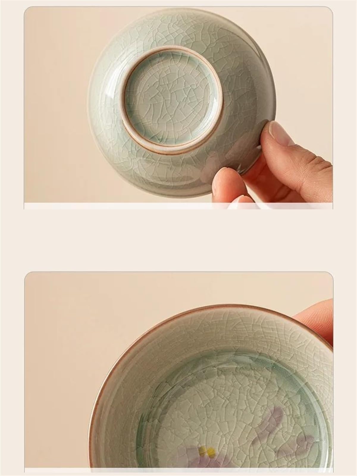 Teeservices Puer Teeschale Teeservice-Kollektion 2-teilig/Set 70 ml Reine handbemalte Magnolienblüten-Teetasse Zen-Wasserkrug Duft-Persönlichkeitstasse Reise-Teeservice Teekan