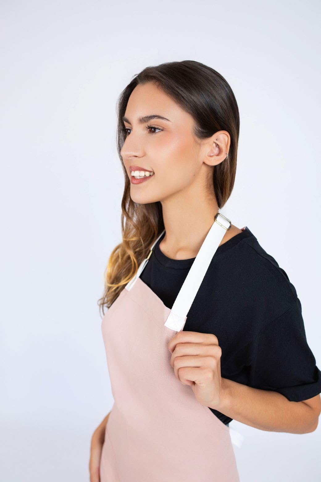 TABLYER Delantal Rock Rosé - Cocina y Menaje - Ideal para cocineros/as y pasteleros/as - Mujeres