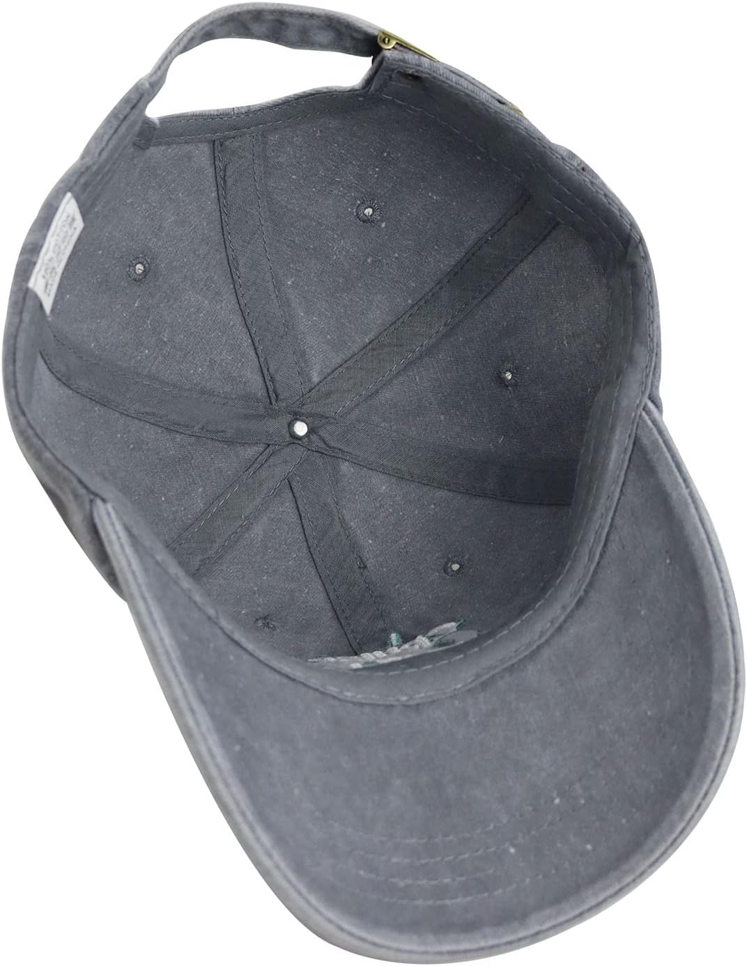 Cruise Hair Don't Care Hats for Men Women, Adjustable Embroidered Washed Vintage Cotton Denim Boat Baseball Cap - Image 6