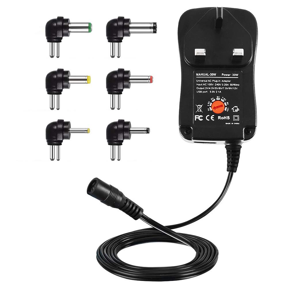 Buy Universal Power Adapter AC to DC 3V 4.5V 5V 6V 7.5V 9V 12V Multi