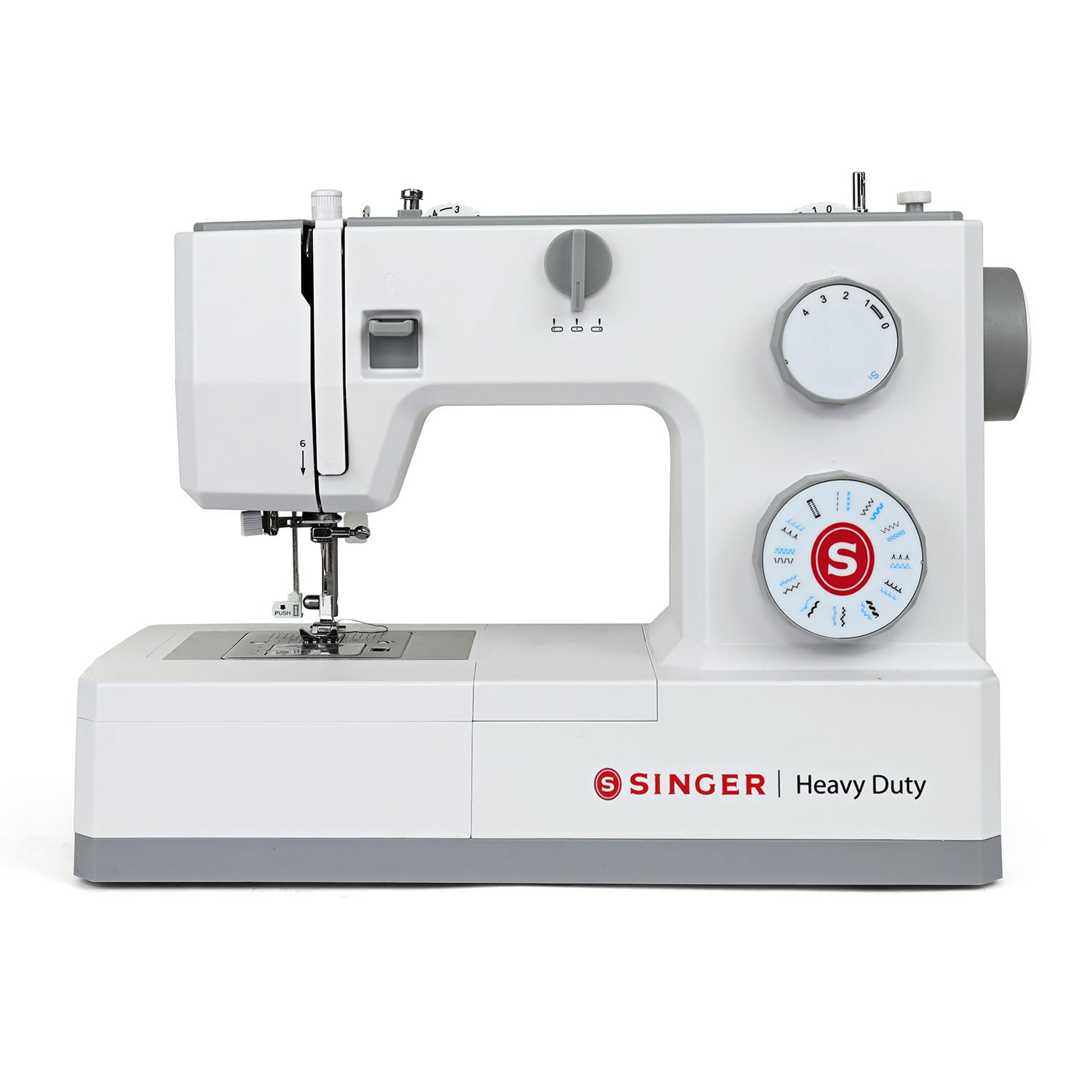 SINGER HD 4323 BLDC Sewing Machine Electric | 23 Built-In Stitches | 58 Stitch Functions | 1-Step Buttonhole | Adjustable Width (6mm) & Length | LED Light | Automatic Bobbin Winding | Easy Stitch Dial