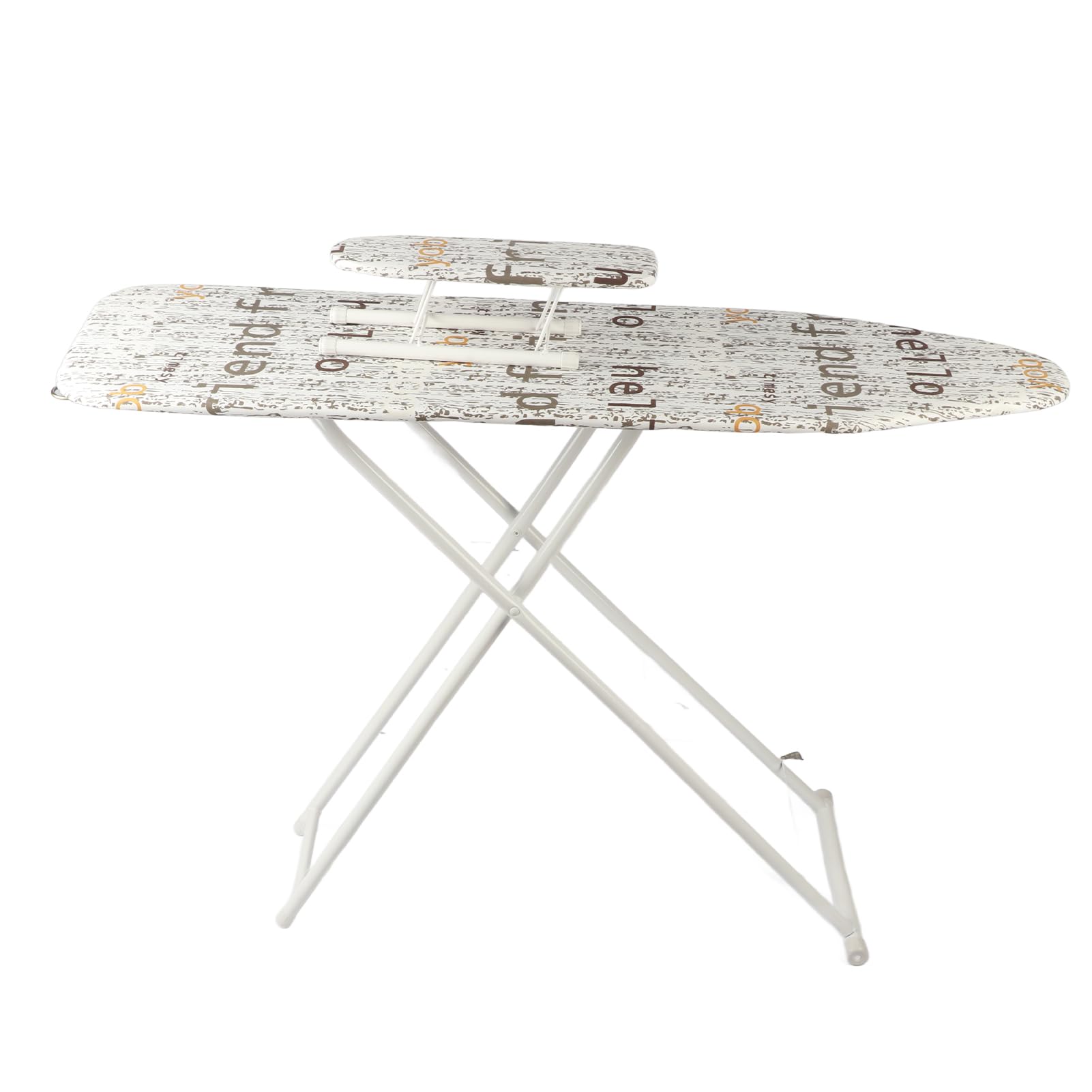 Tabla de Planchar Plegable, Soporte de Plancha Portátil de Gran Superficie, Color Blanco para Viajeros o Mudanzas, 1 Tabla de Planchar