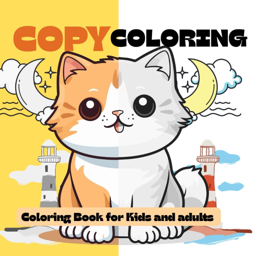 Copy Coloring for kids and adults ( little artist and mindfulness)