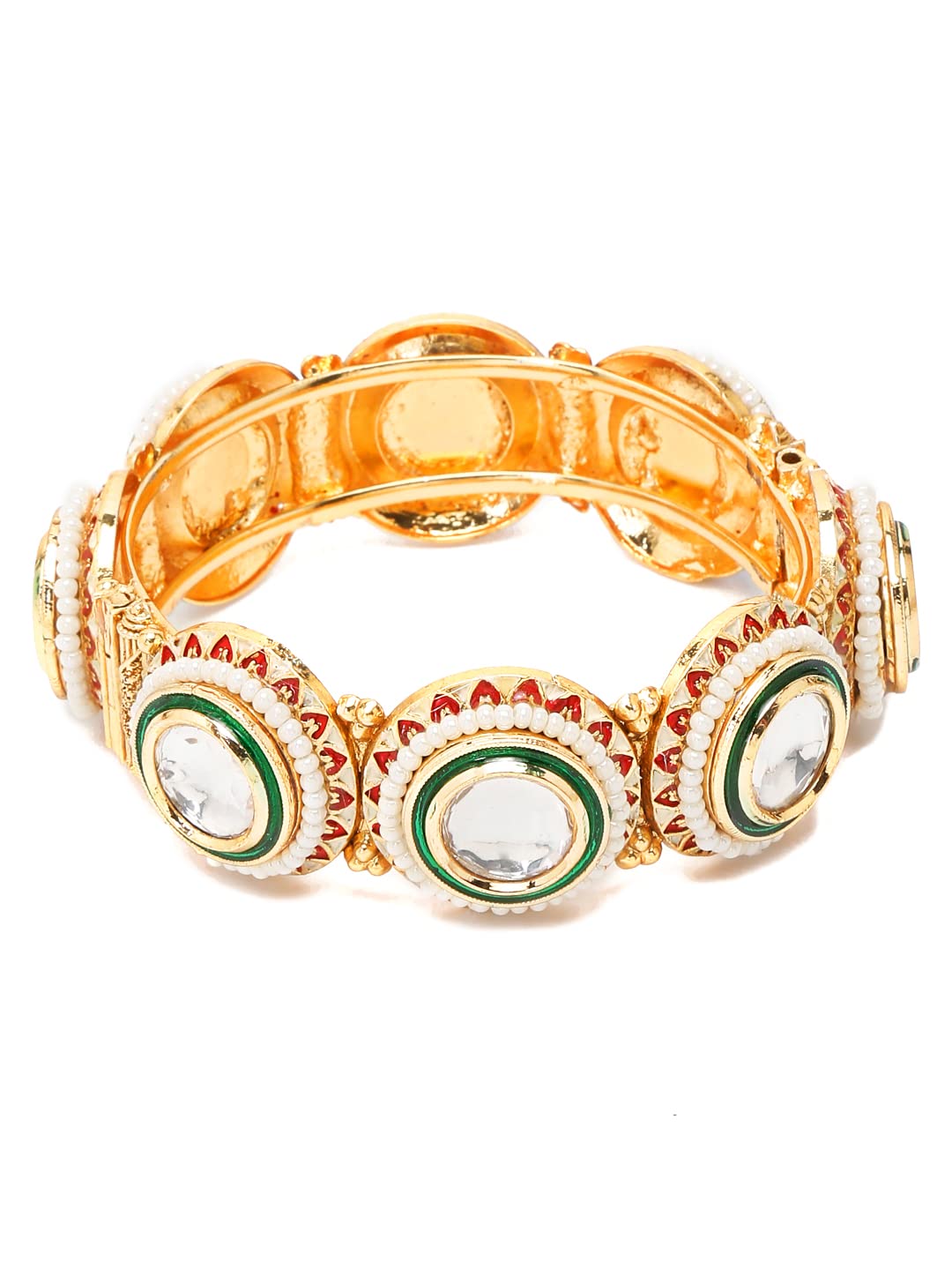 Gold Celebrity Inspired Plated Bangles (YBBN_92103) 2.6