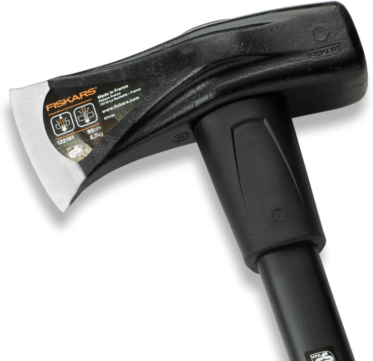 Fiskars Splitting Hammer X46, 2-in-1: Ax and Hammer, Hardened Steel Blade/Glass Fiber ReinForced Plastic Handle, Black/Orange, 1001705, Standard, 92 x 26 x 8 cm