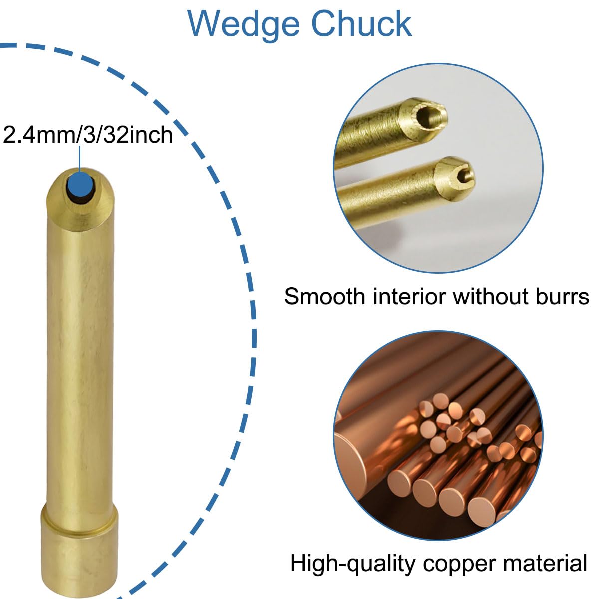 Kit tazza di vetro per TIG WP-17/18 / 26 Torcia di saldatura a gas Len 2.4 mm Collet Chuck Body Guarnizioni in gomma Cup Seal Finger Cot Welding Gun Consumables Accessories Kit