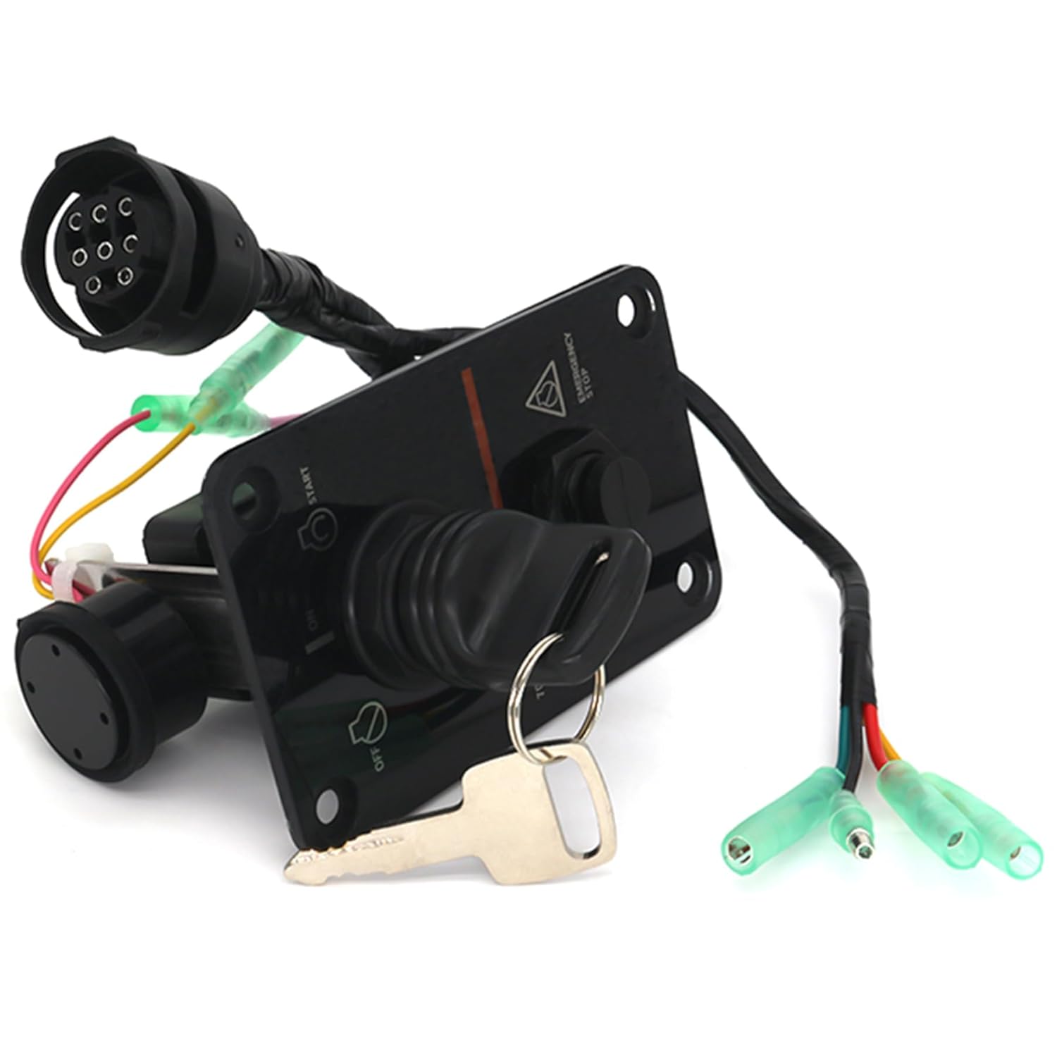 704 82570 Single Engine Key Switch Panel Assembly for Yamaha Outboard Yacht Boat Models replaces 704-82570-08 704-82570-12