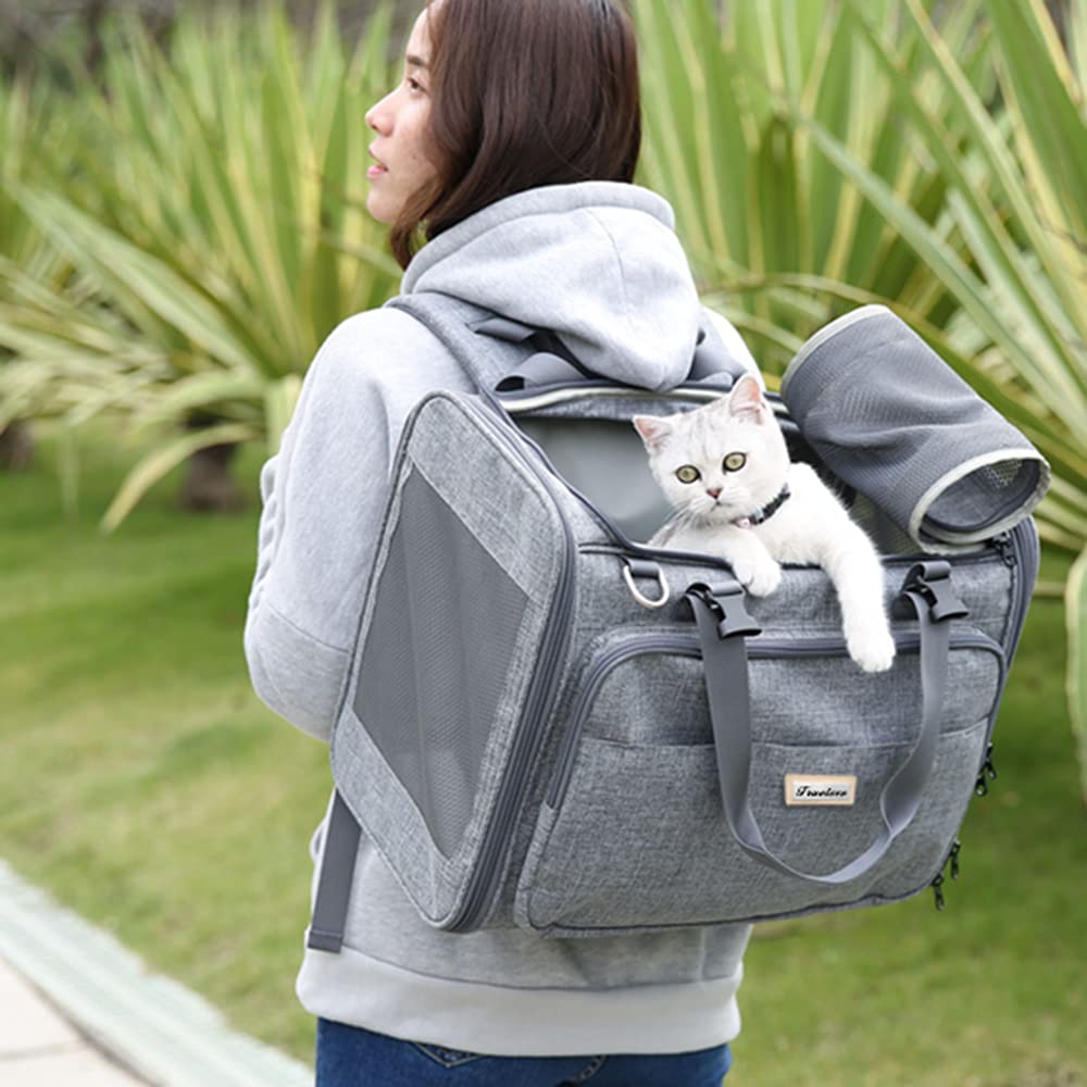 Meng Transportin para Perros Pequeños Portátil Bolsos para Mascotas Mochila para Mascotas Máxima 10kg Portador De Viaje Mochila Portadorpara Perro Gatos