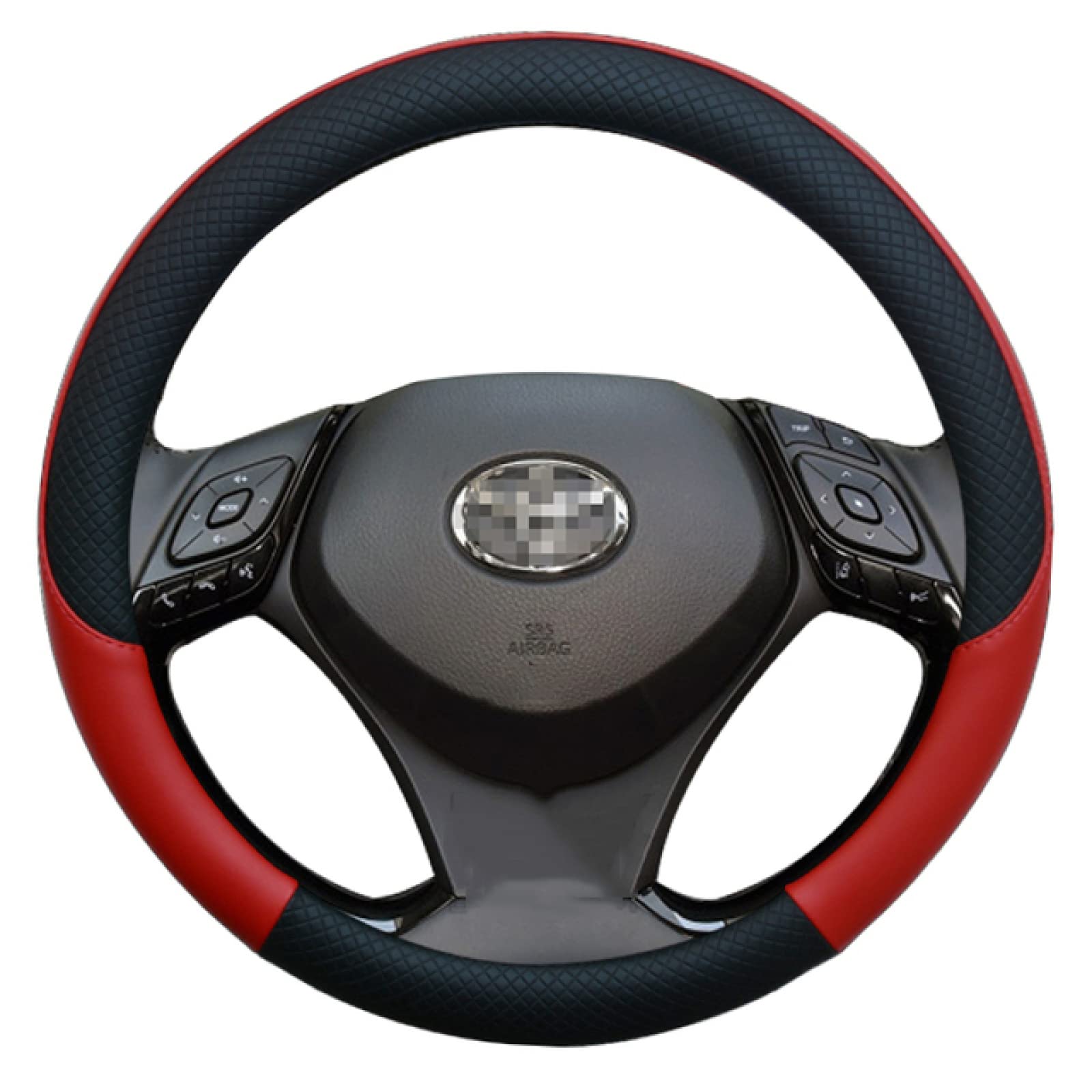 pour Toyota CHR C HR, Couverture de Volant de Voiture de Sport en Cuir Accessoires Automobiles Couverture de Volant de Voiture