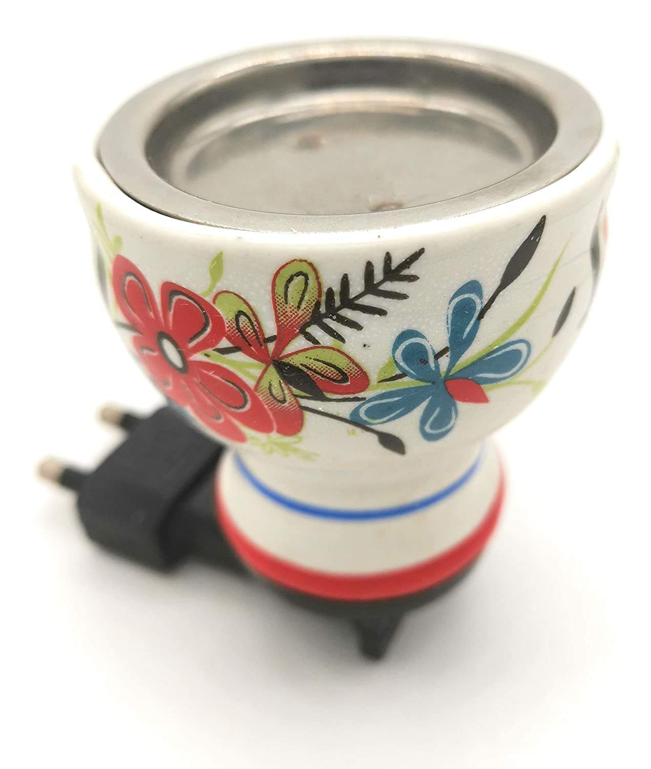 Skywalk Multipurpose Direct Plug in Mini Ceramic Electric Incense Burner for Home (Multicolour)(Round)