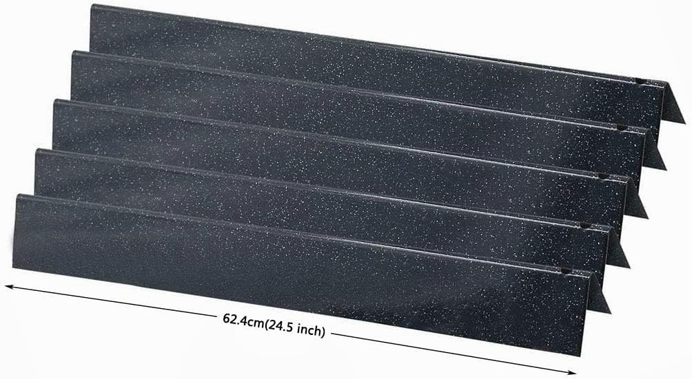 GFTIME 62.4 CM 7540 Quemador Barbacoa de Gas Piezas de Repuesto para Weber Genesis 300 E310 S-310 E310 S320 310 (2007-2010)(con Perilla Lateral) Parrilla Barbacoa Acero Inoxidable (5pack)