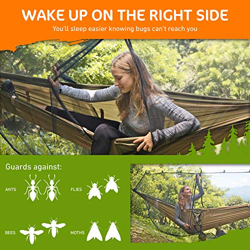 image for Cushy Camper Premium Hammock Mosquito Net - Portable Backpacking Prote