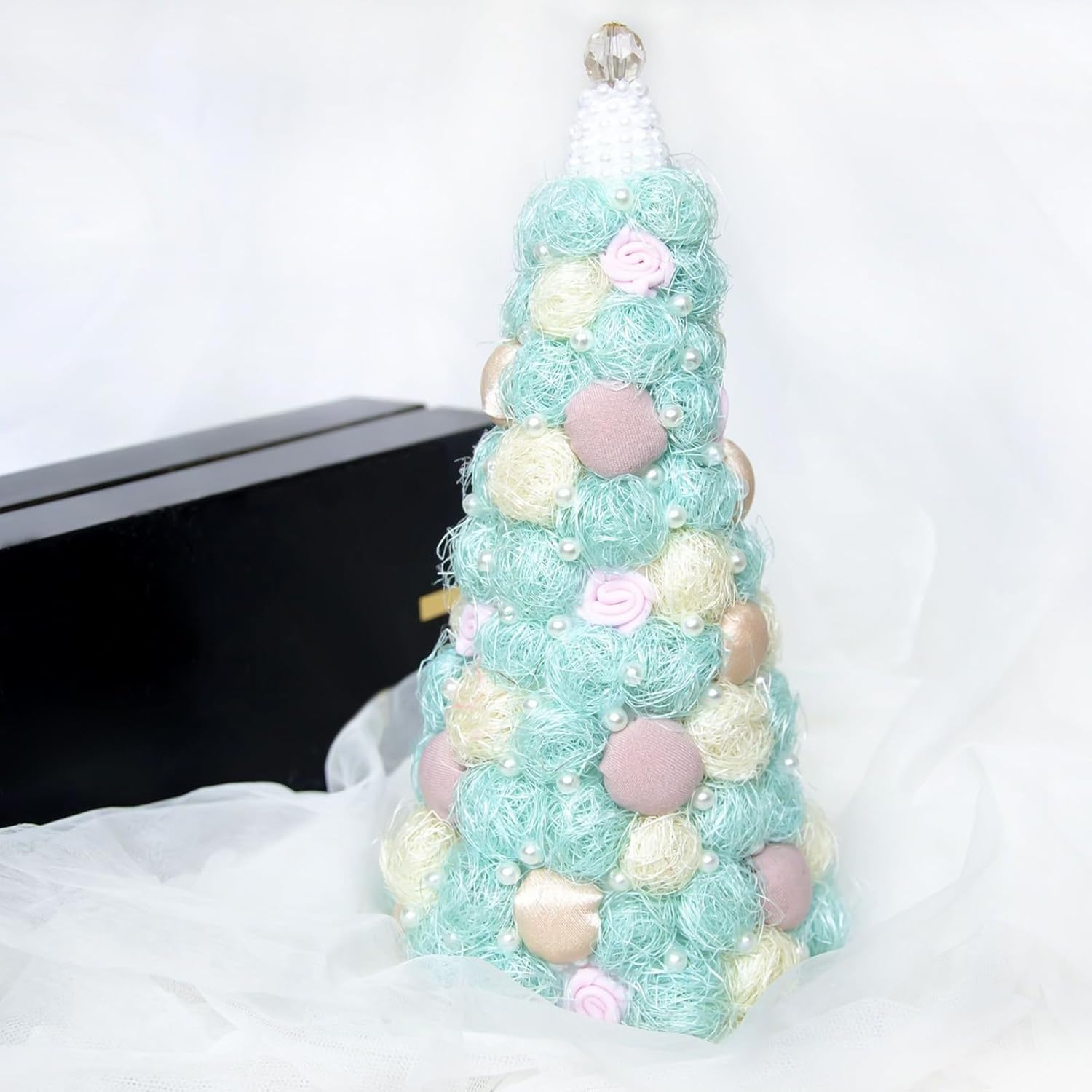 Wensmy 2pcs 30cm Foam Cones Craft Styrofoam Cone Shaped White Crafts Cake Towers for DIY Craft Christmas Tree Decoration Flower Arrangement Props for Christmas Party (2PCS 30CM) - Image 3