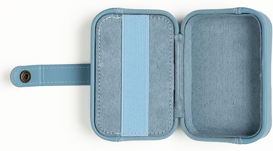 Knit Picks x dellaQ Blue Short Interchangeable Knitting Needles with Dusty Blue Buddy Case (Dusty Blue and Short Blue Needles)