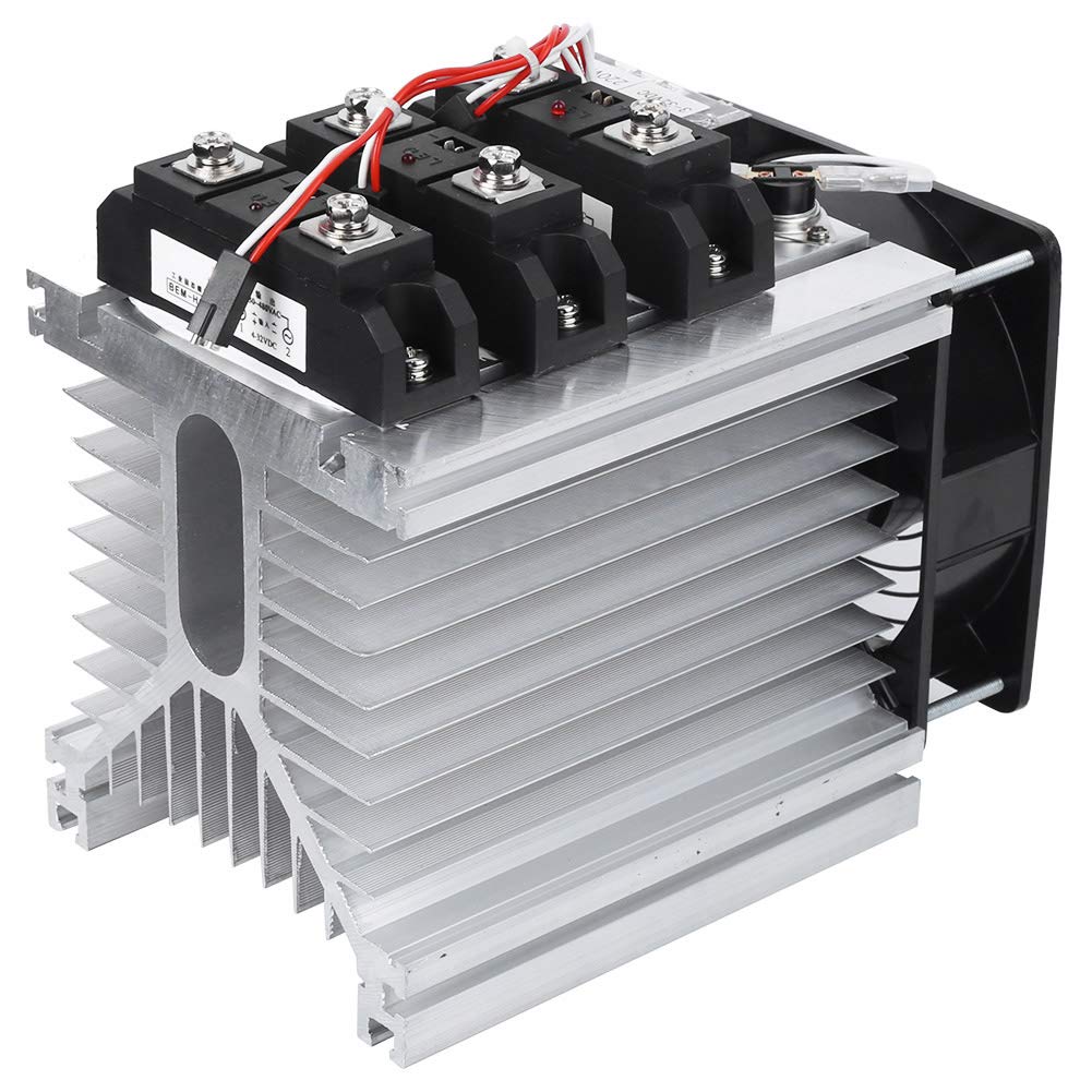 Fafeicy Relé de Estado Sólido H1180Z Grado Industrial 180A 30-480VAC